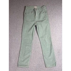 J.Crew Women’s 25  Corduroy Vintage Slim Straight Leg Light Green Pants